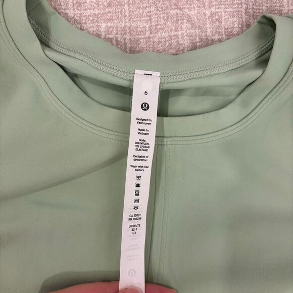 NWT Lululemon Time to Restore Nulu Long Sleeve Shirt Creamy Mint - Picture 7 of 9